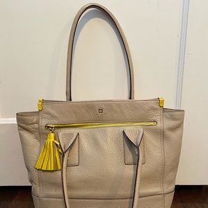 Tan and Yellow Kate Spade Bag